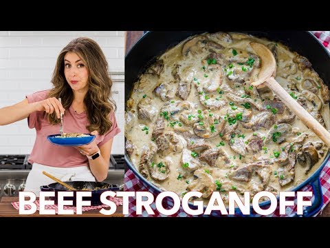 Easy Classic Beef Stroganoff Recipe - Natasha&#039;s Kitchen