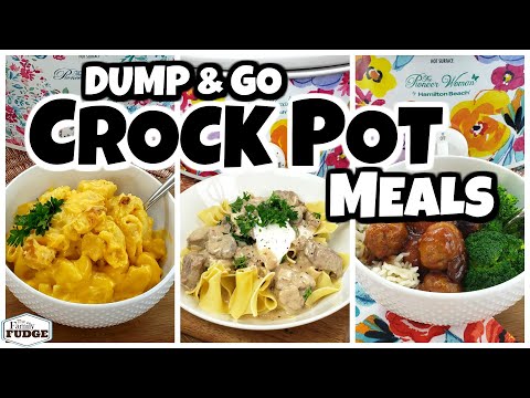 DUMP &amp; GO CROCK POT MEALS | Quick &amp; Easy Crock Pot Recipes | Fall Food Friday!