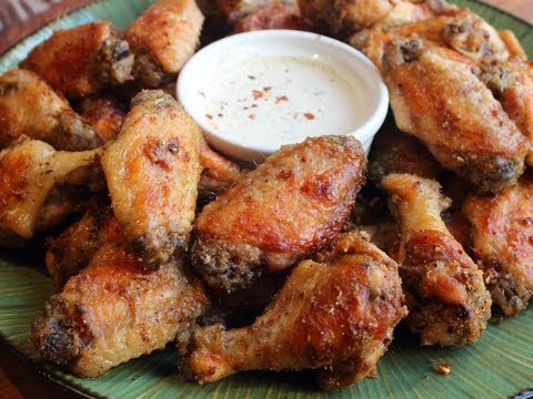 Garlic Parm Hot Wings - Oven-Fried Chicken Wings with Spicy Garlic Parmesan Crust Recipe