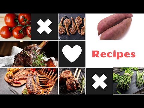 Lamb, tomato, asparagus and suit potatoes recipes