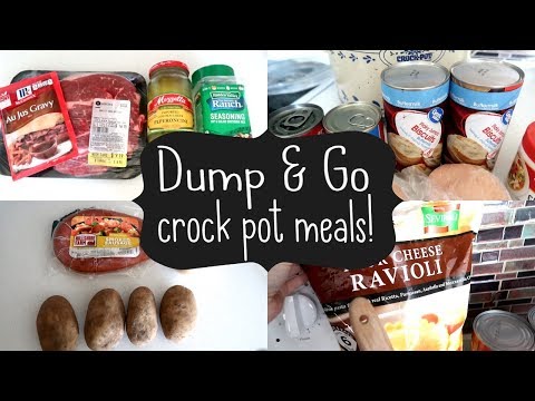 DUMP &amp; GO CROCK POT MEALS | QUICK &amp; EASY CROCK POT RECIPES