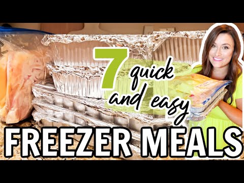 7 Easy Freezer Meals | QUICK AND SIMPLE MAKE AHEAD DINNERS! | CASSEROLES AND CROCKPOT