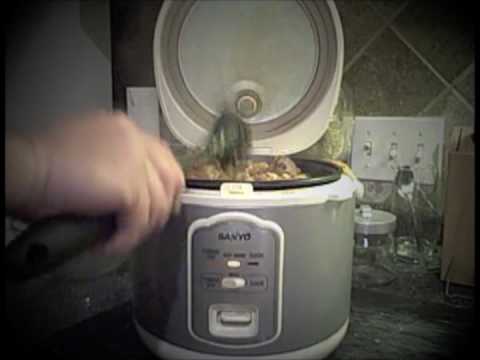 Pasta dish in a rice cooker