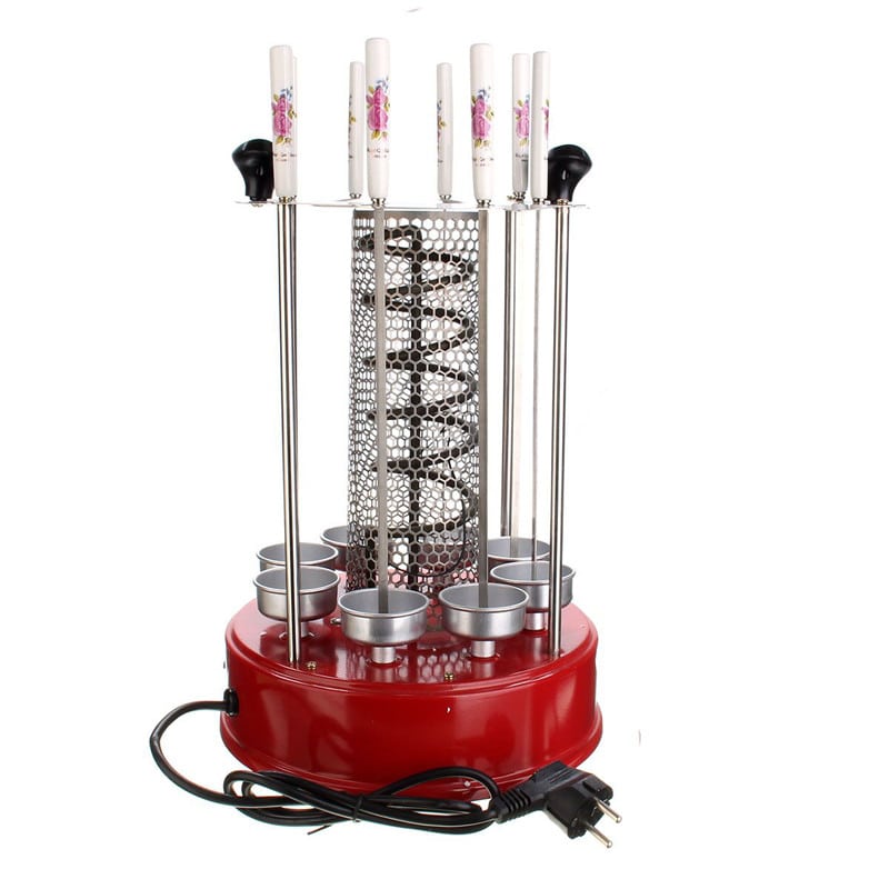 Electric Grill Skewers Smokeless Automatic Rotation Vertical Barbecue