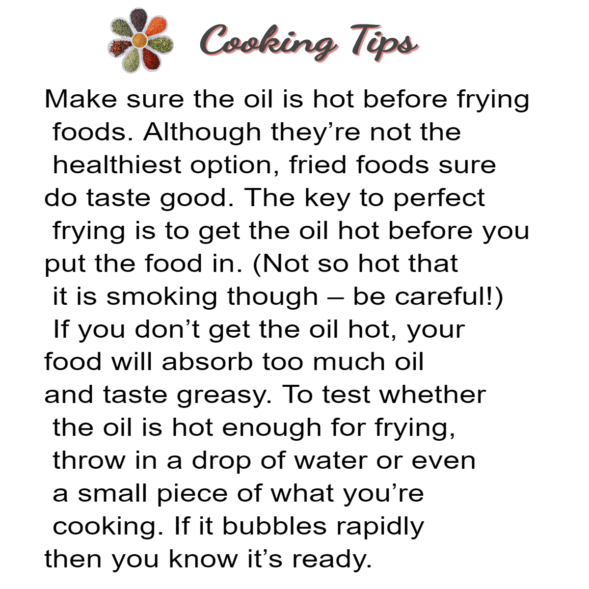 cooking tips number 13