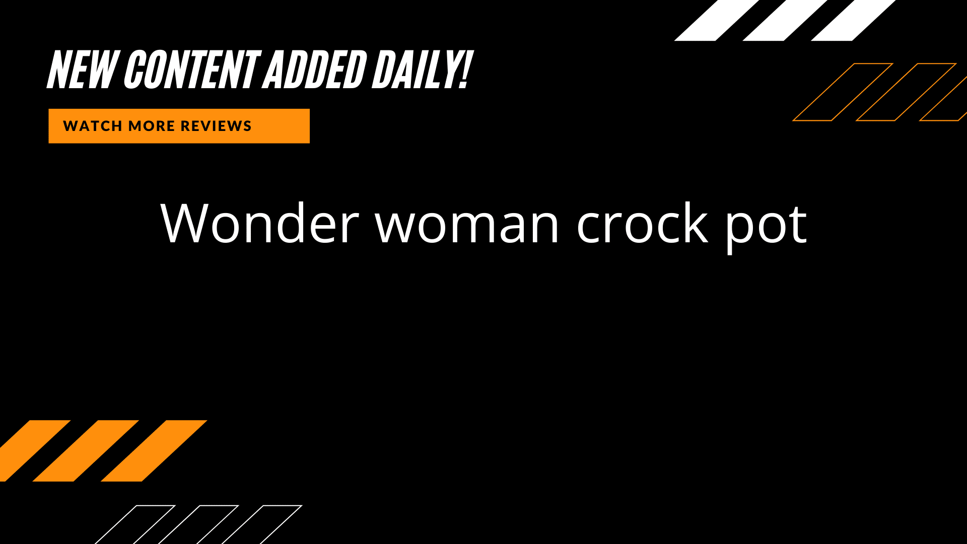 Wonder woman crock pot