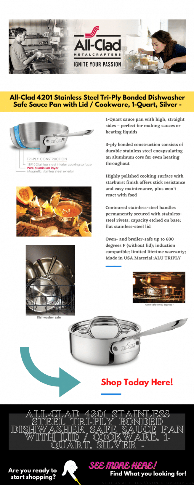 All clad 1 qt saucier Cooking with Lillian