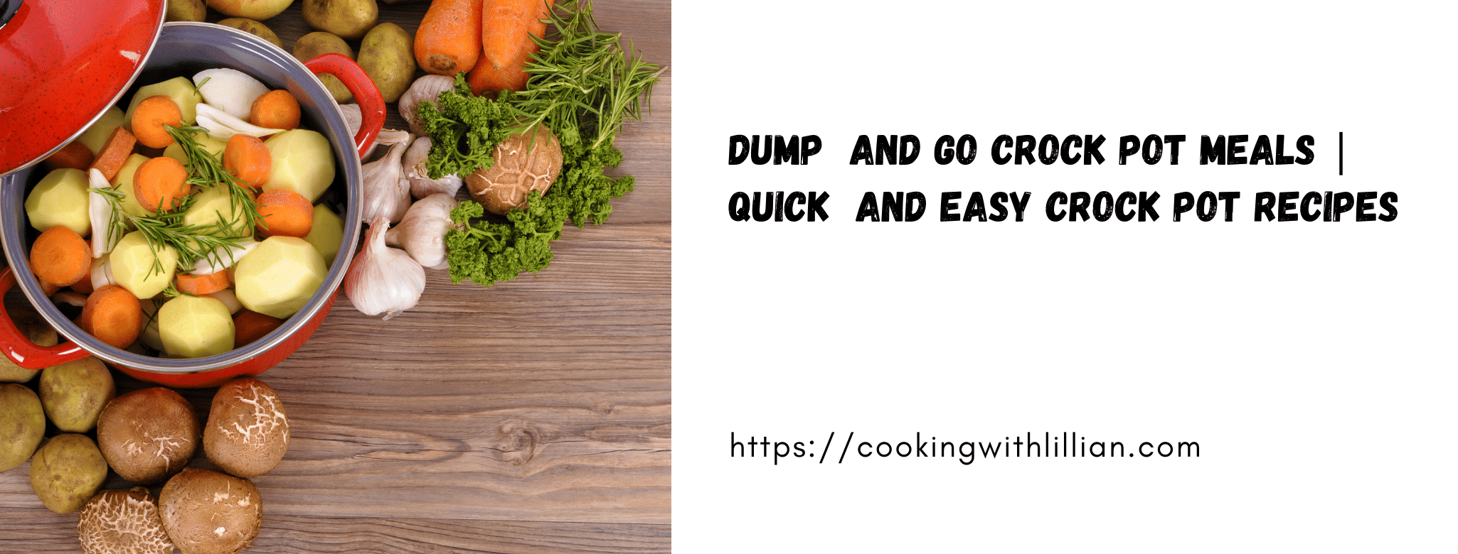 DUMP & GO CROCK POT MEALS | QUICK & EASY CROCK POT RECIPES