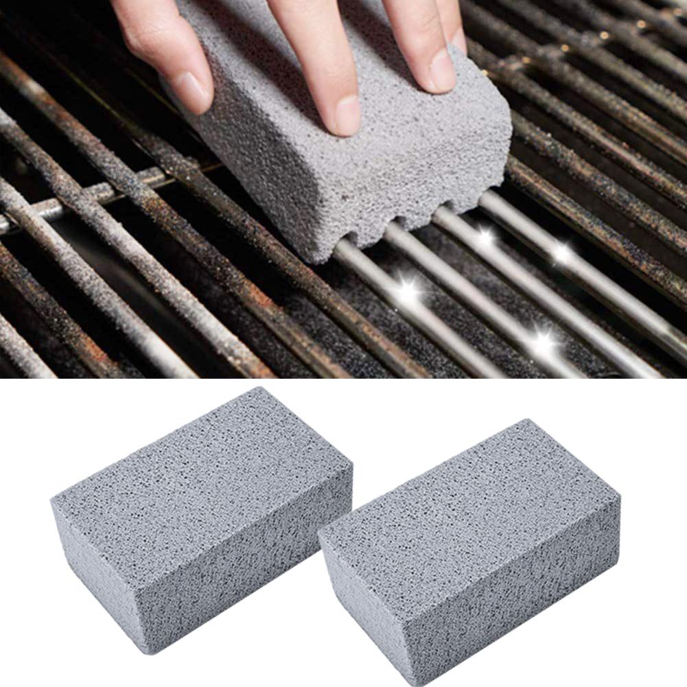1/2/3Pcs BBQ Grill Cleaning Brick Block Barbecue Cleaning Stone BBQ Racks Stains Grease Cleaner BBQ Tools Kitchen Gadgets