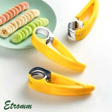 1/2Pcs Banana Slicer Fruit Knife Veggie Cucumber Cutter Kitchen Gadget Bar Tools