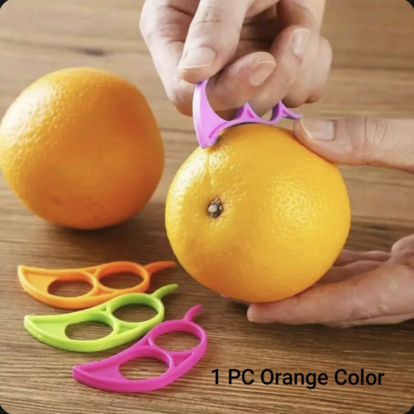 1Pcs Orange Peeler Mini Plastic Creative Lemon Fruit Stripper Easy Opener Citrus