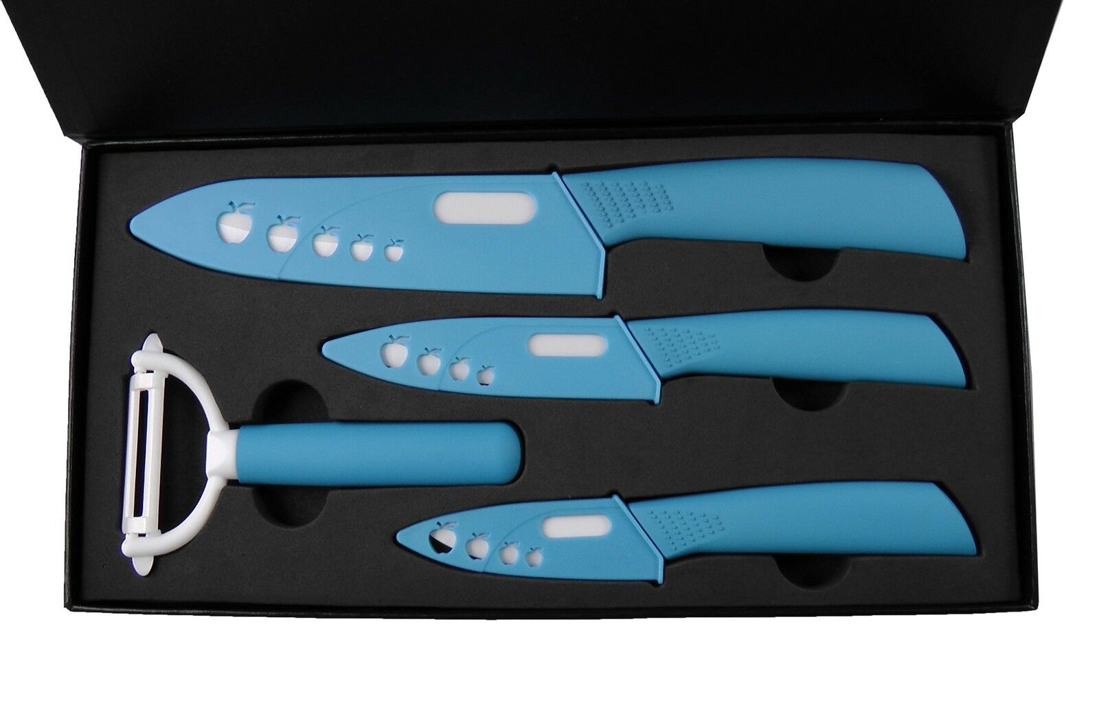 3"+ 4"+ 6"+Peeler Ultra Sharp Kitchen Ceramic knife Cutlery straight gift set