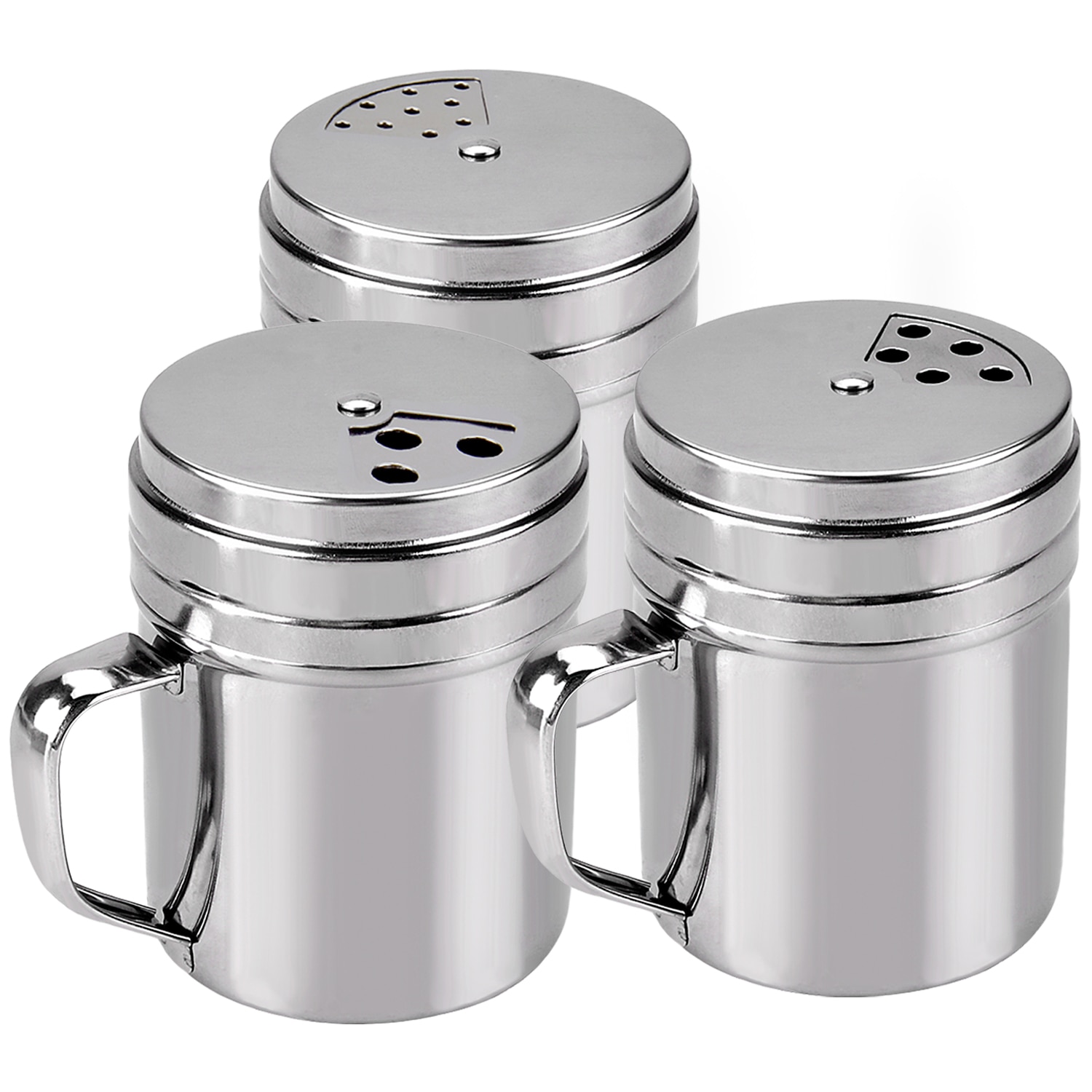 3PCS Spin The Seasoning Bottle Multi-purpose Pepper Jar Stainless Steel Sauce Jar Rotary Barbecue Sauce Bottle Barbecue Tools