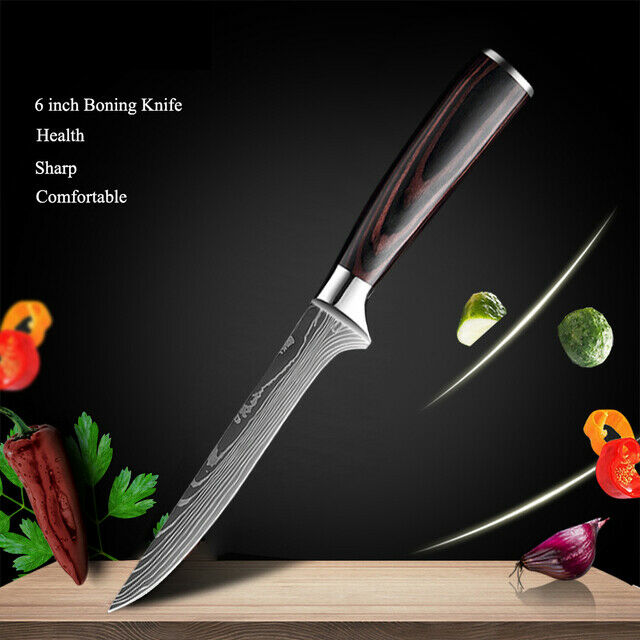 6 inch Boning Knife Damascus Steel Meat Professional kitchen Chef Cooking Tool