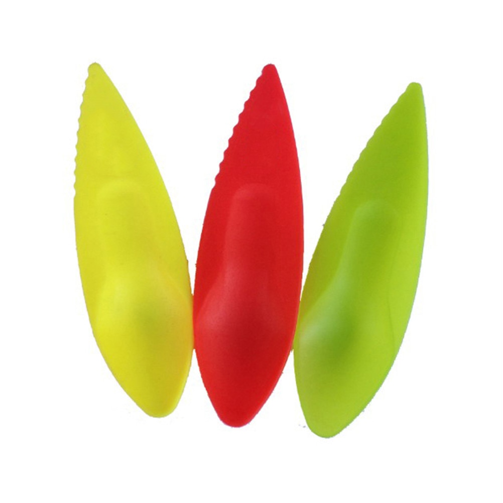 6Pcs/set Plastic Kiwi Spoon 11.5*3cm 2 In 1 Kiwi Dig Spoon Scoop Candy Color Fruit Knife Slicer Peeler Cutter