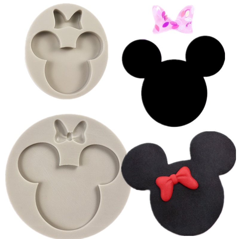 Disney Mickey Mouse Head Silicone Molds Cake Pans Silicone Mold Cake Bake Pan Cake Decor tools DIY Baking Tools Party Supplies
