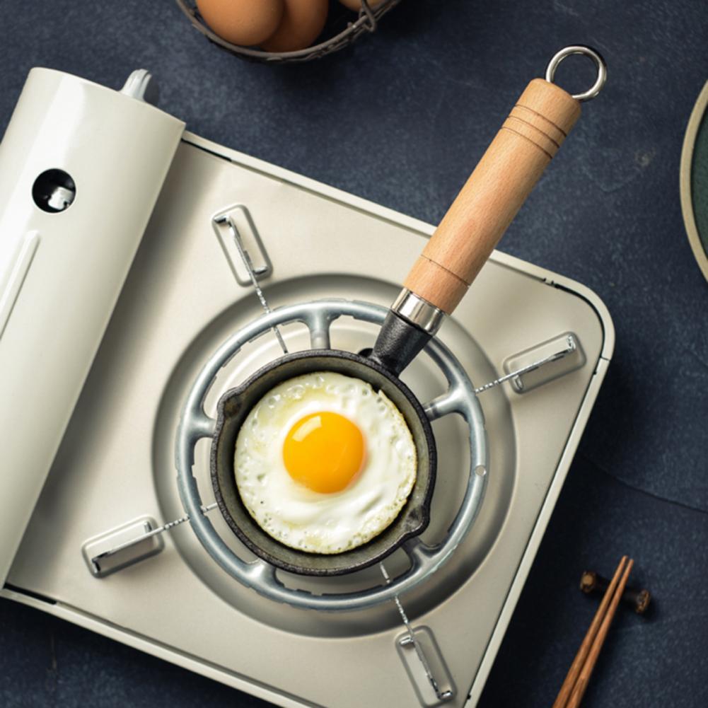 Egg Frying Skillet Wooden Handle Omelette Pan Frying Pan Classic Egg Pan