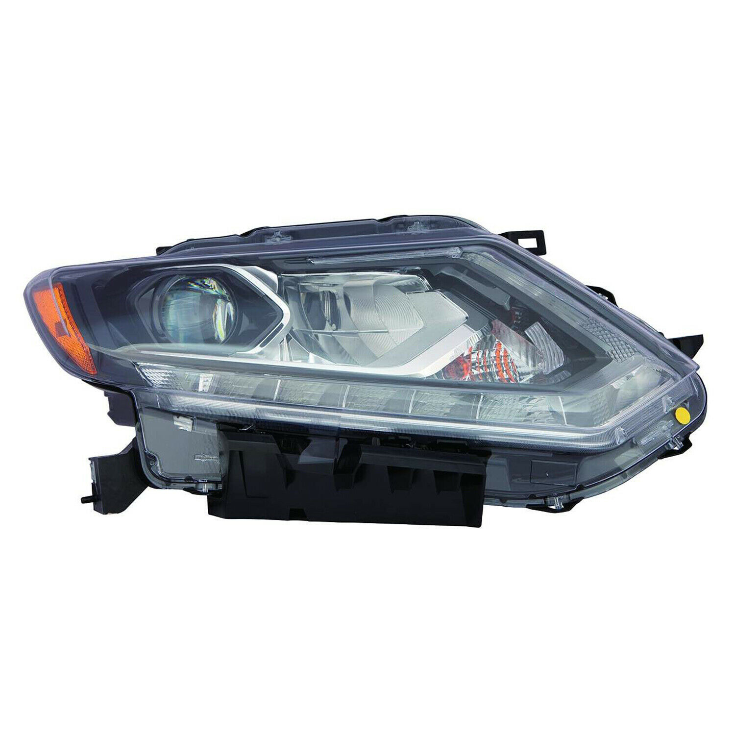 Headlight LED Right High Quality CAPA Fits 2014-2016 Nissan Rouge