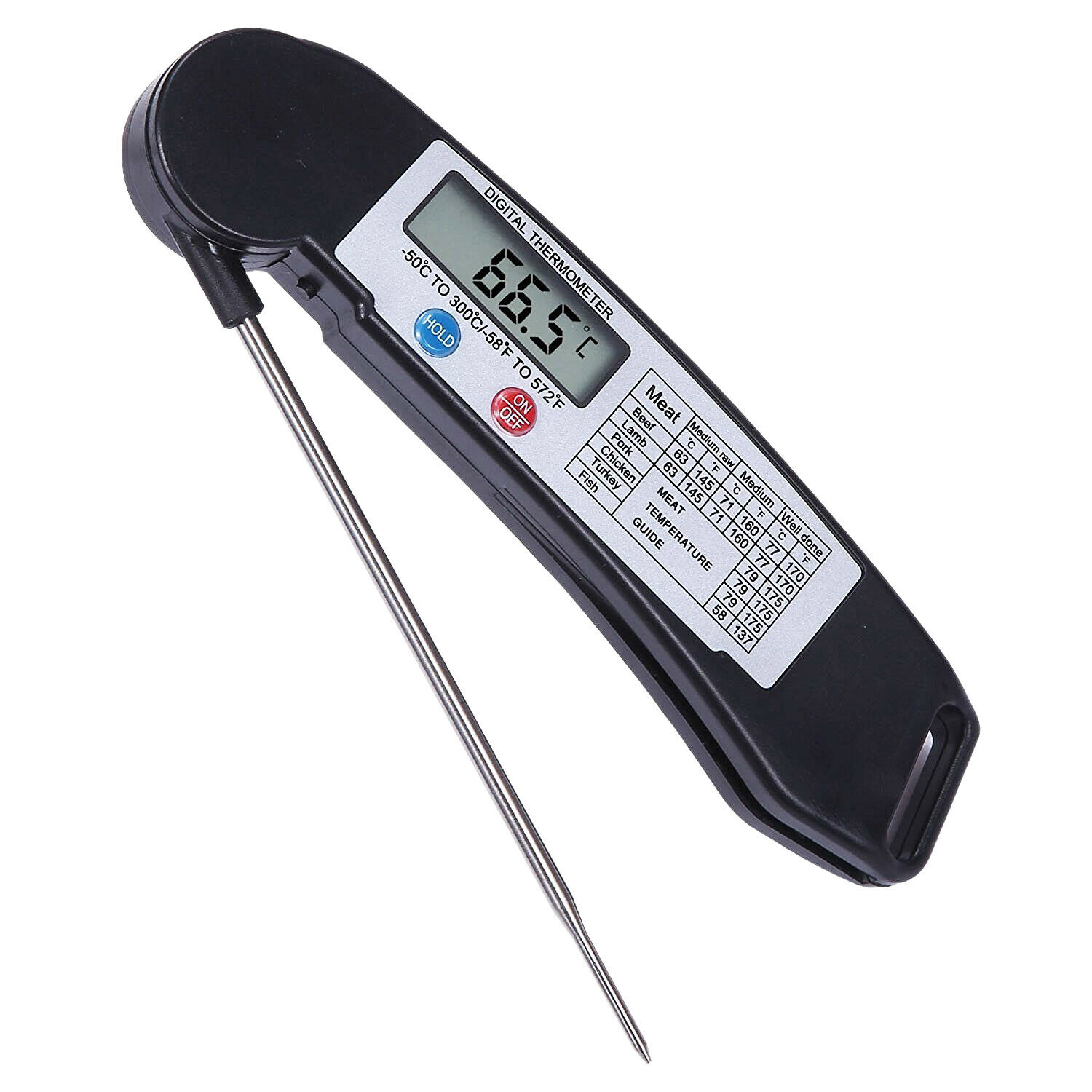 Meat Thermometer Instant Read Digital Kitchen Grill Cooking BBQ Baking Food