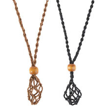 Necklace Cords Empty Stone Holder Net Bag Adjustable Jewelry Pendant Making DIY