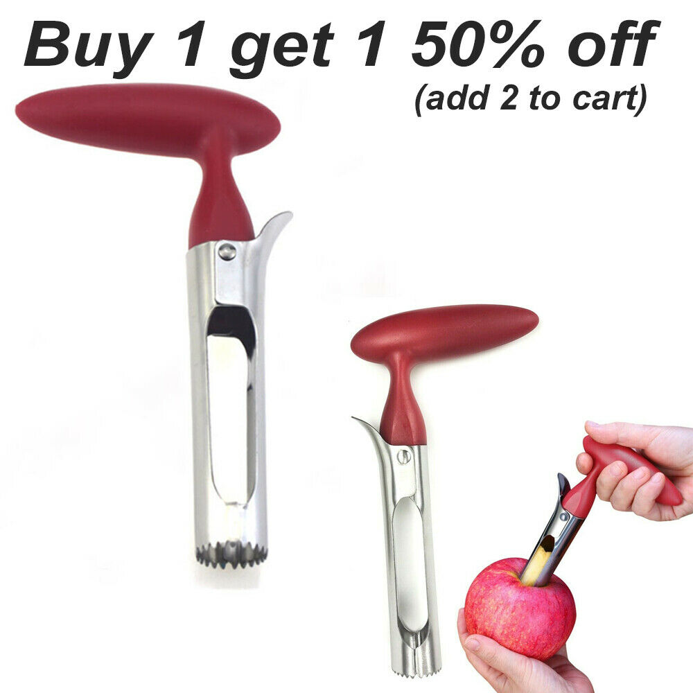 NEW Fruit Apple Corer Pear Tools Stainless Steel Kitchen Twist Core Remover