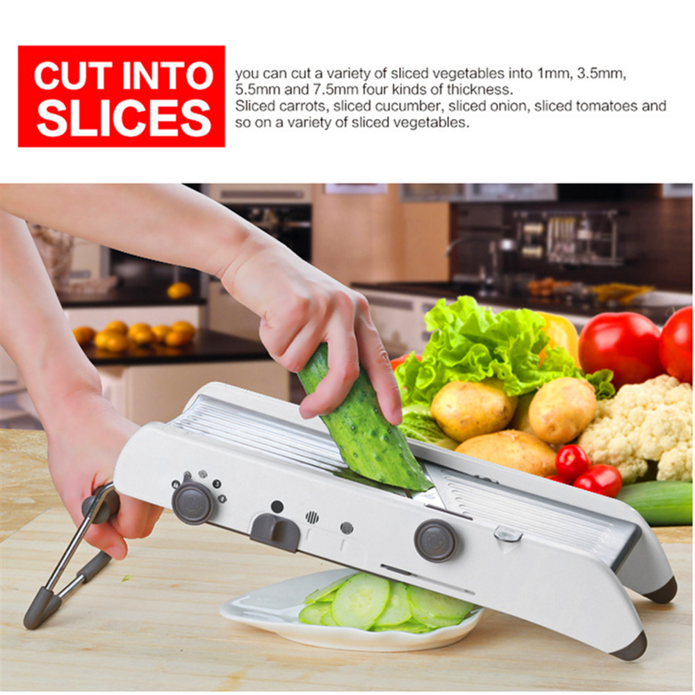 Professional Vegetable Fruit Cutter Grater Adjustable Safety Home Kitchen Tool