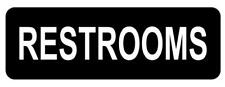 Restrooms Sign Plaque 5 Sizes 30 Colours Outdoor Rated Toilets WC Bathroom