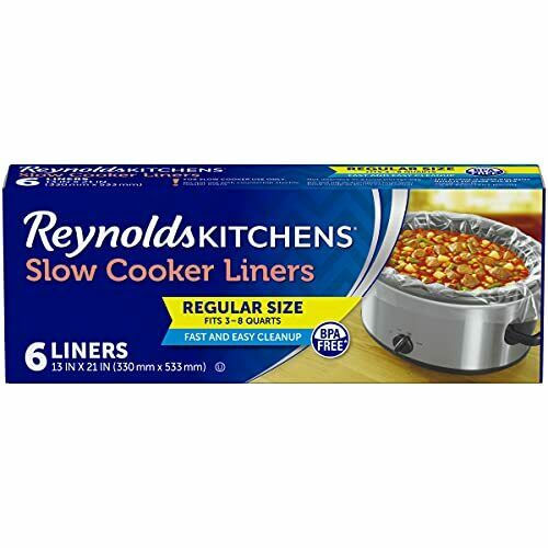 Reynolds Kitchens Slow Cooker Liners Regular Fits 3-8 Quarts 6 Count