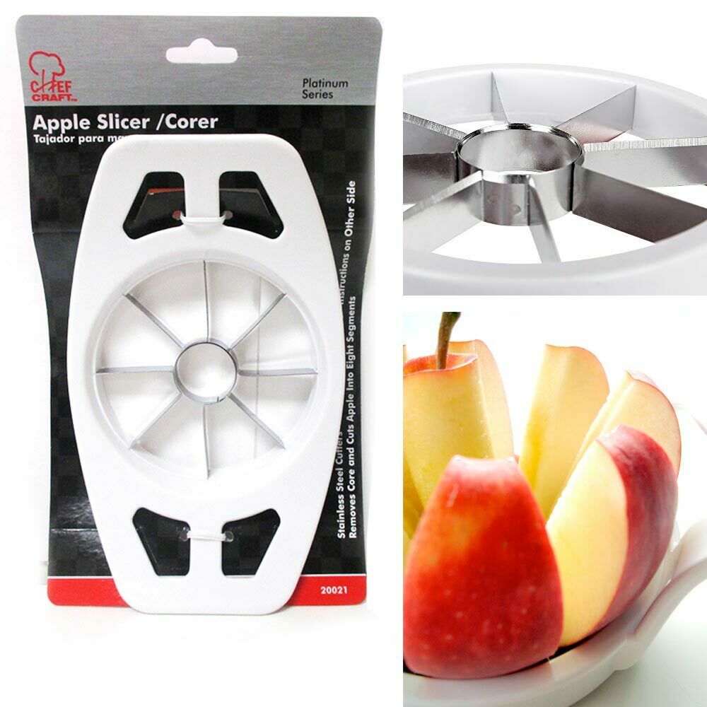 Stainless Steel Apple Slicer Cutter Corer Chopper Peeler Pear Fruit Easy Cut
