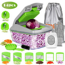 Vegetable Chopper Slicer With Container Fruit Dicer Veggie Kitchen Cutter Tools