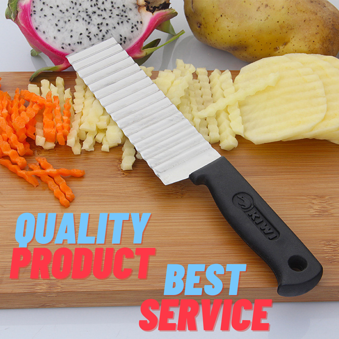 Wave Cutter Stainless Steel Potato Vegetable Knife French Fries Cutting Chopper