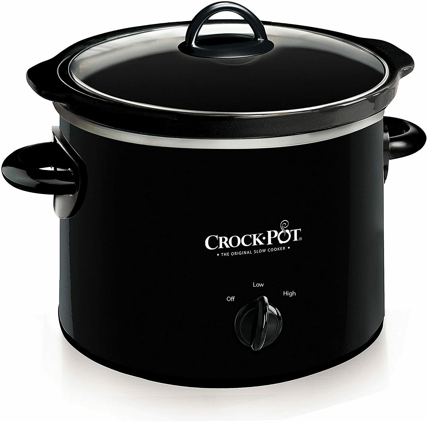 Crock-Pot 2-QT Round Manual Slow Cooker, Black SCR200-B