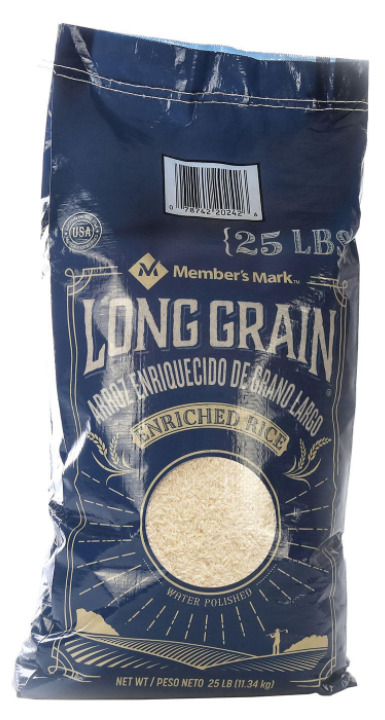 Long Grain White Rice (25 lb.) FREE SHIPPING