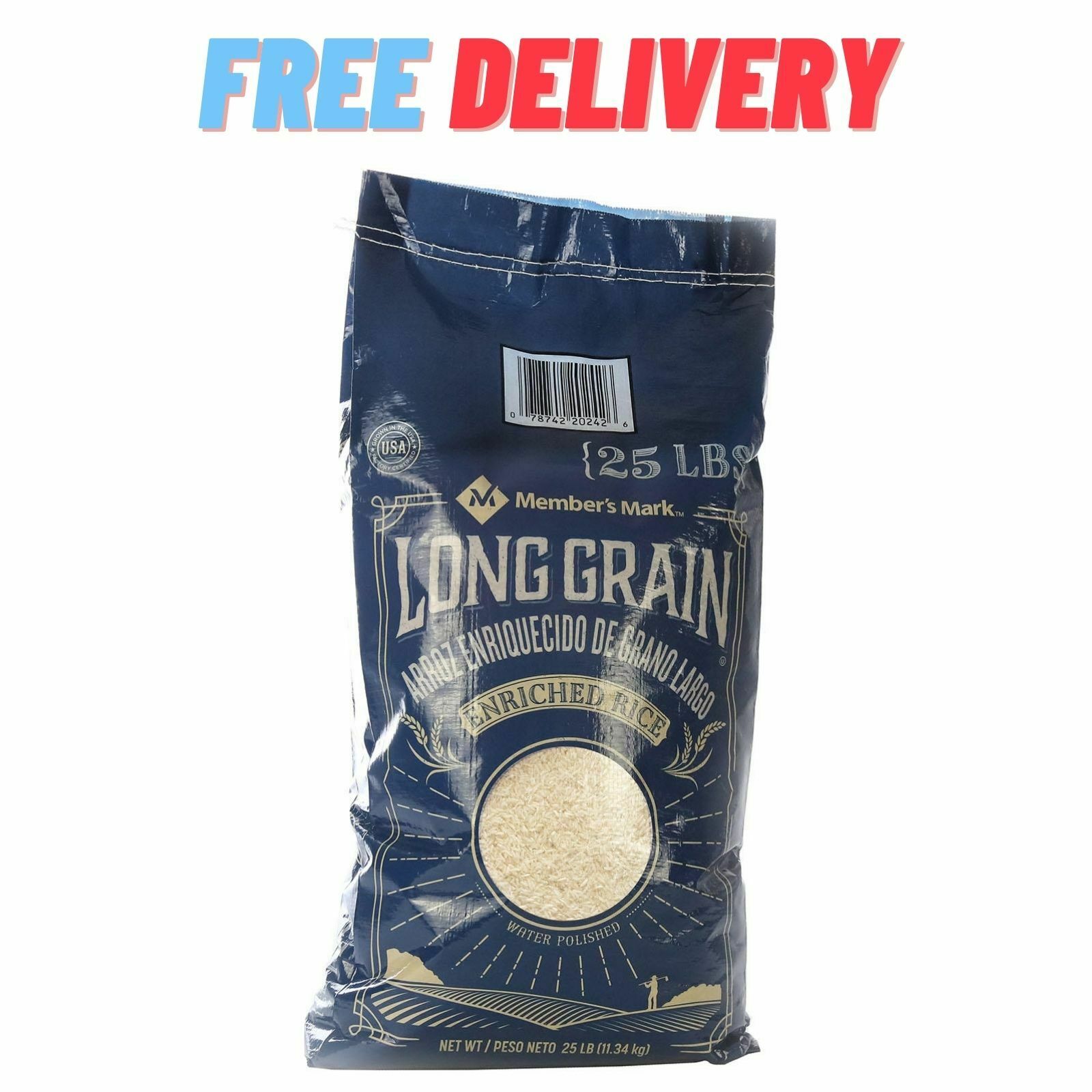 Member's Mark Long Grain White Rice (25 lb.) - FREE SHIPPING